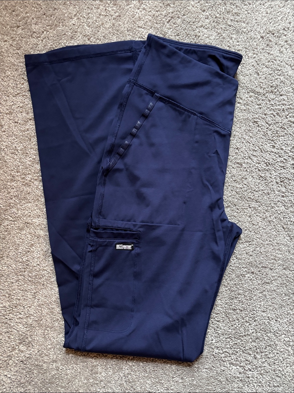 Grey's Anatomy Women's Navy Blue Scrub Pants (Small Tall)